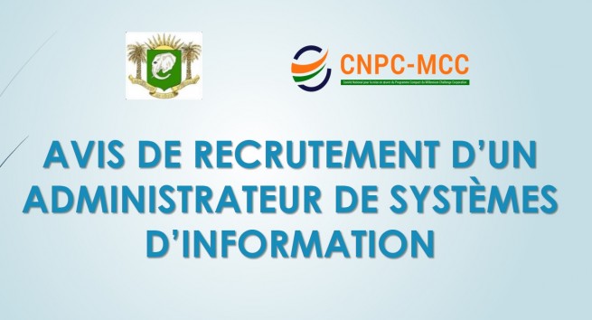 Avis de Recrutement d'un Administrateur de Syst&egrave;mes d&rsquo;Information