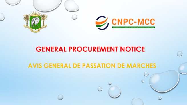 General Procurement Notice / Avis G&eacute;n&eacute;ral de Passation de March&eacute;s.