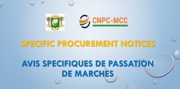 Avis Sp&eacute;cifiques de Passation de March&eacute;s / Specific Procurement Notices