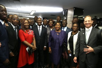 Discours du Pr&eacute;sident Alassane OUATTARA &agrave; la signature du Compact CI